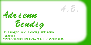 adrienn bendig business card